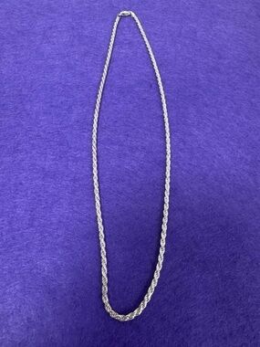 Sterling Silver Rope Chain Necklace 20” 925 Italy 12.93g Solid Heavy Rope Chain